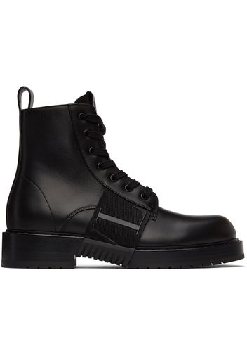 Valentino Garavani Black 'VL7N' City Combat Boots