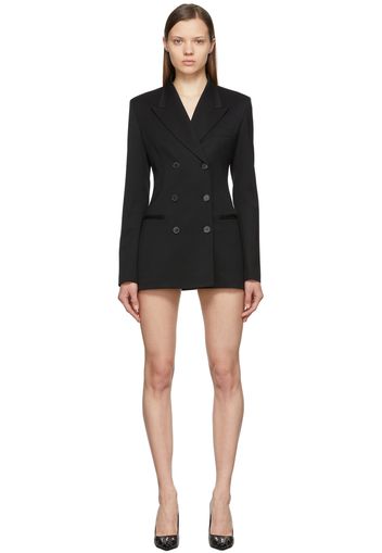 Valentino Black Wool Blazer Dress