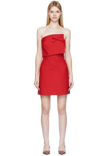 Valentino Red Bow Minidress