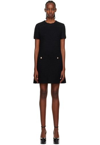 Valentino Black Pyramid Stud Minidress