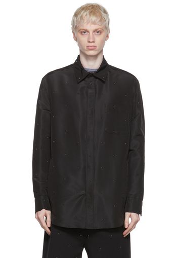 Valentino Black Silk Shirt