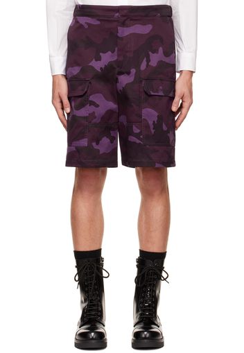 Valentino Purple Camouflage Shorts