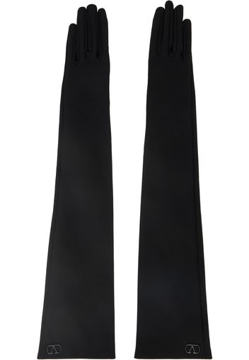 Valentino Garavani Black VLogo Gloves