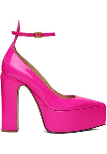 Valentino Garavani Pink Tan-Go Platform Heels