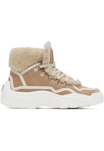 Valentino Garavani Beige Suede Gumboy Sneakers