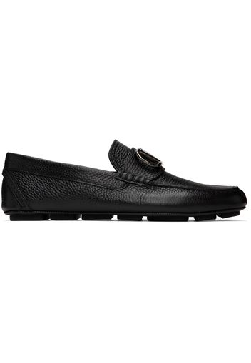 Valentino Garavani Black VLogo Driving Loafers