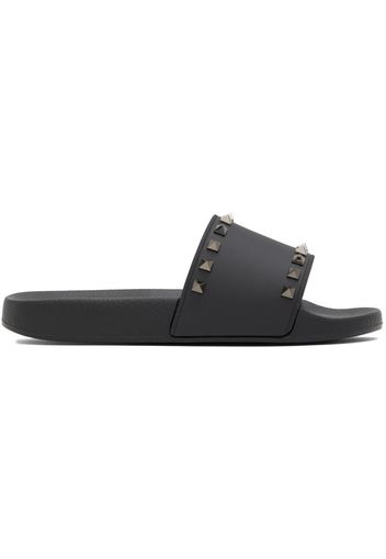 Valentino Garavani Black Rockstud Slides