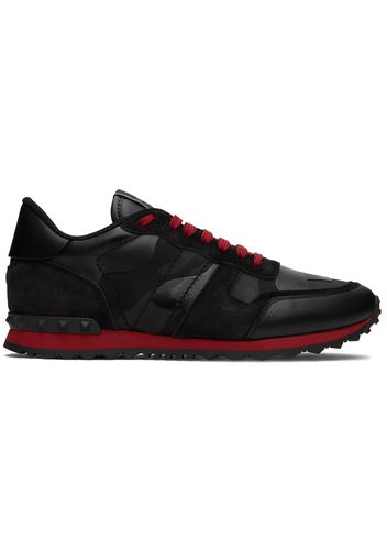 Valentino Garavani Black Rockrunner Sneakers