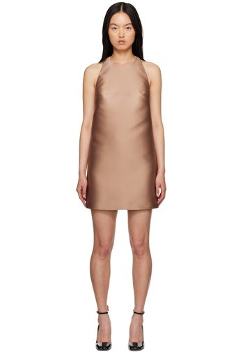 Valentino Tan Racer Back Minidress