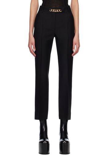 Valentino Black VLogo Chain Trousers