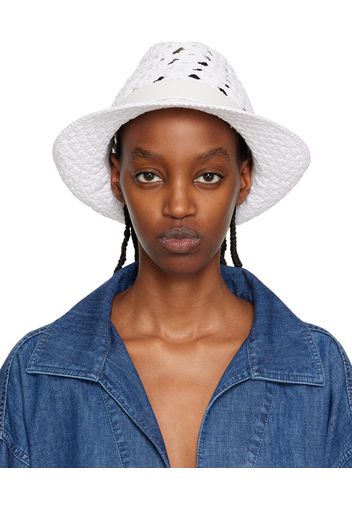 Valentino Garavani White VLogo Beach Hat