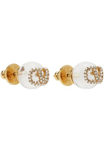 Valentino Garavani Bronze VLogo Earrings