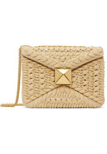 Valentino Garavani Beige One Stud Shoulder Bag