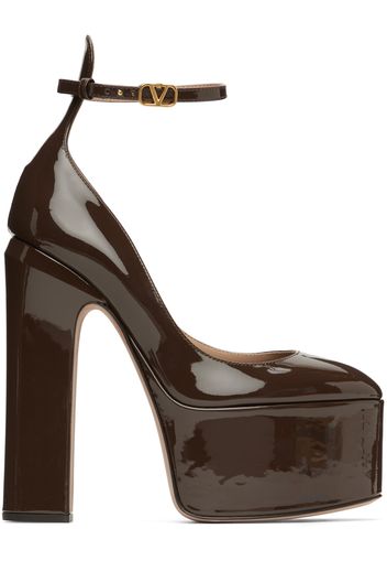 Valentino Garavani Brown Tan-Go Platform Heels