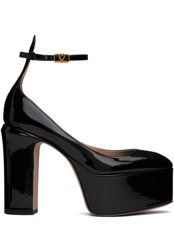 Valentino Garavani Black Tan-Go 120 Heels