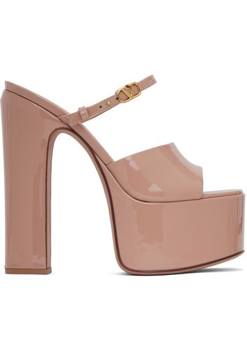 Valentino Garavani Beige Tan-Go Heeled Sandals