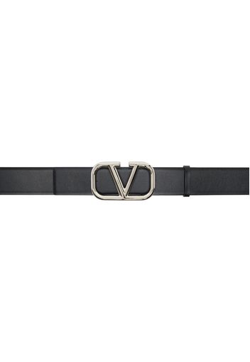 Valentino Garavani Black VLogo Belt