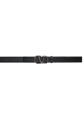 Valentino Garavani Black VLogo Belt