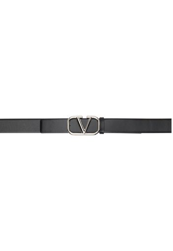 Valentino Garavani Black VLogo Belt