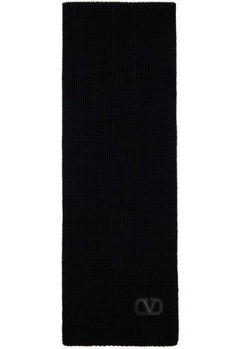 Valentino Garavani Black Patch Scarf