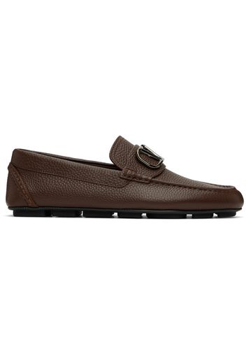 Valentino Garavani Brown Driving Loafers