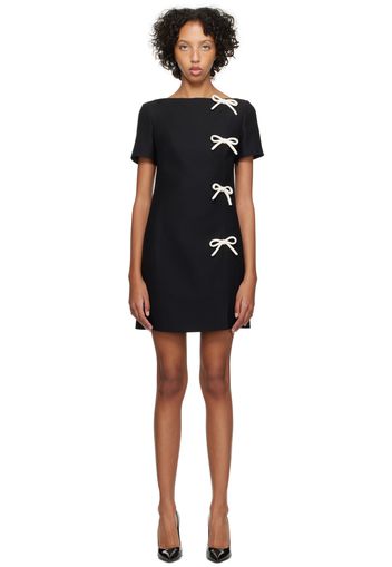 Valentino Black Bow Minidress