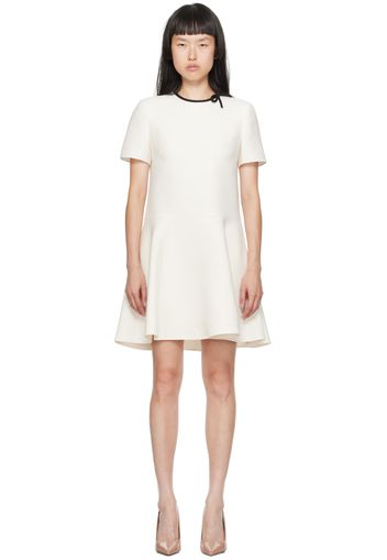 Valentino Off-White Bow Minidress