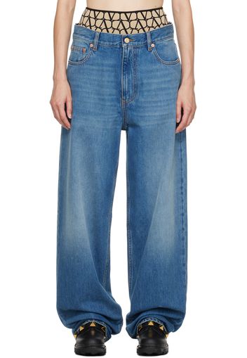 Valentino Blue Hardware Jeans