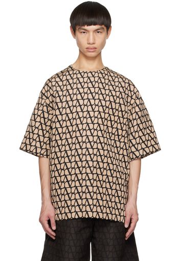 Valentino Beige Printed T-Shirt