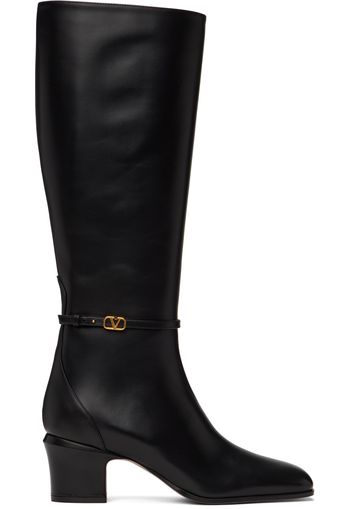 Valentino Garavani Black Tan-Go Boots