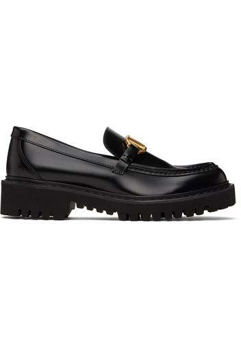 Valentino Garavani Black VLogo Loafers