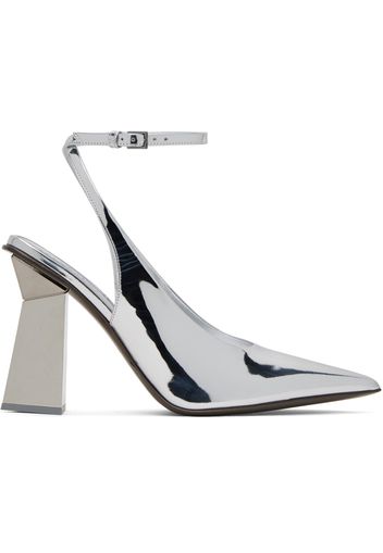 Valentino Garavani Silver One Stud Hyper Heels