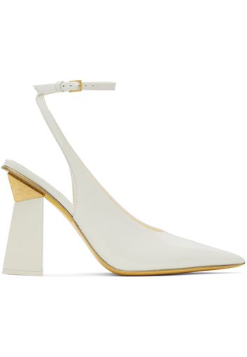 Valentino Garavani Off-White One Stud Hyper Heels