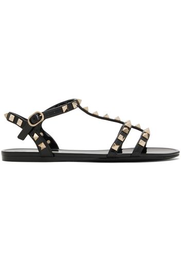 Valentino Garavani Black Rockstud Sandals