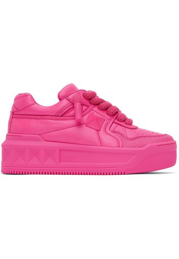 Valentino Garavani Pink One Stud XL Sneakers