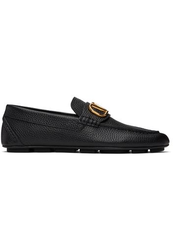 Valentino Garavani Black VLogo Driving loafers