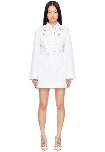 Valentino White Embroidered Minidress