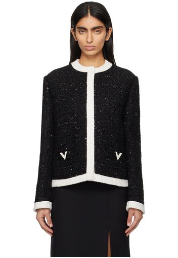 Valentino Black Metallic Jacket