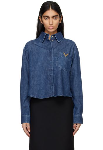 Valentino Blue Hardware Shirt