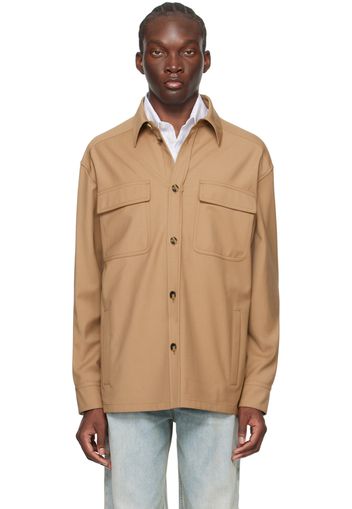 Valentino Beige Spread Collar Jacket