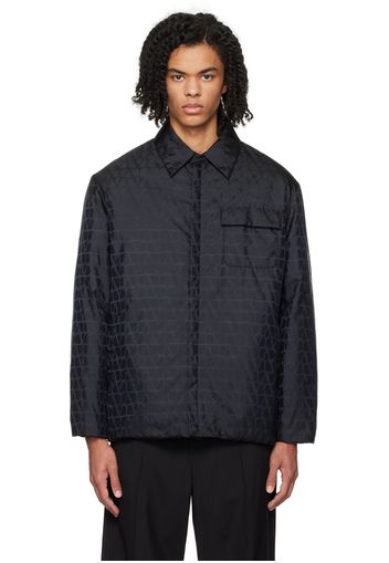 Valentino Black Toile Iconographe Reversible Shirt