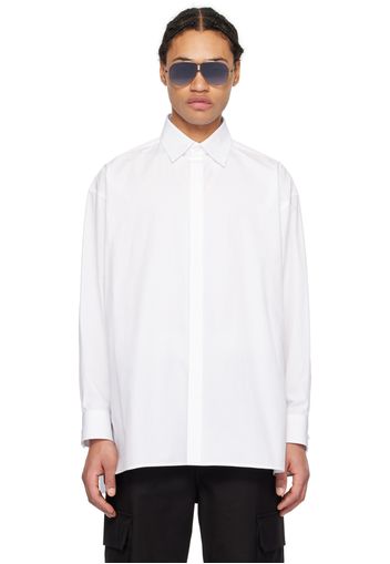 Valentino White Spread Collar Shirt