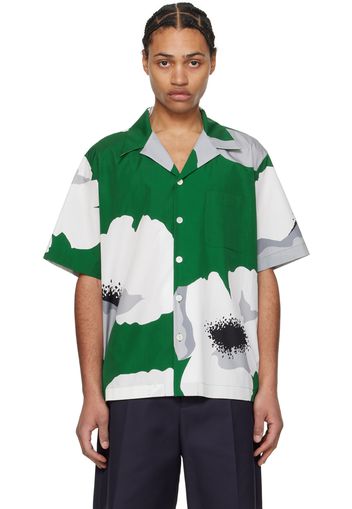 Valentino Green Floral Shirt