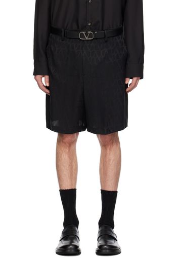 Valentino Black Toile Iconographe Shorts