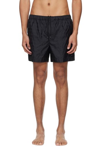 Valentino Black Toile Iconographe Swim Shorts