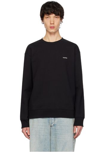 Valentino Black Printed Sweatshirt