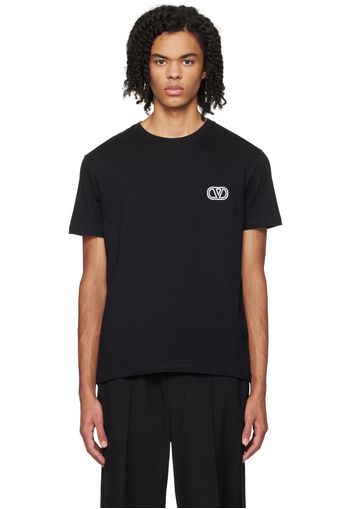 Valentino Black Appliqué T-Shirt