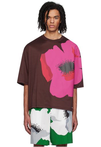 Valentino Burgundy Flower T-Shirt