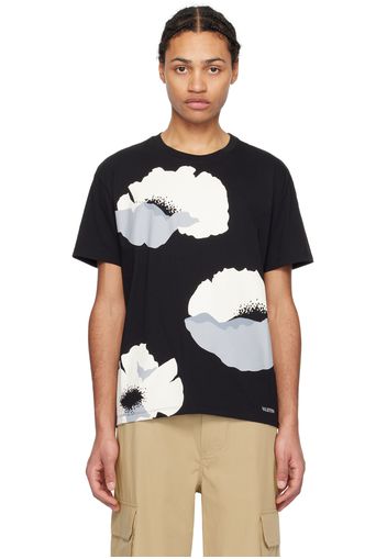 Valentino Black Floral T-Shirt