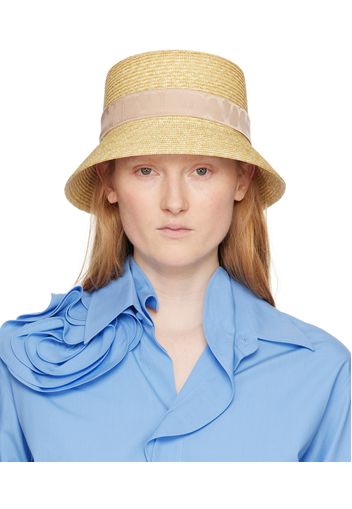 Valentino Garavani Beige Iconographe Twilly Bucket Hat